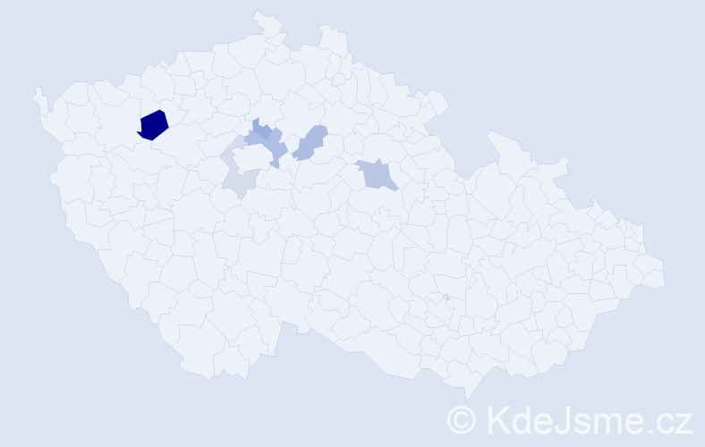 Příjmení: 'Elbogen', počet výskytů 10 v celé ČR