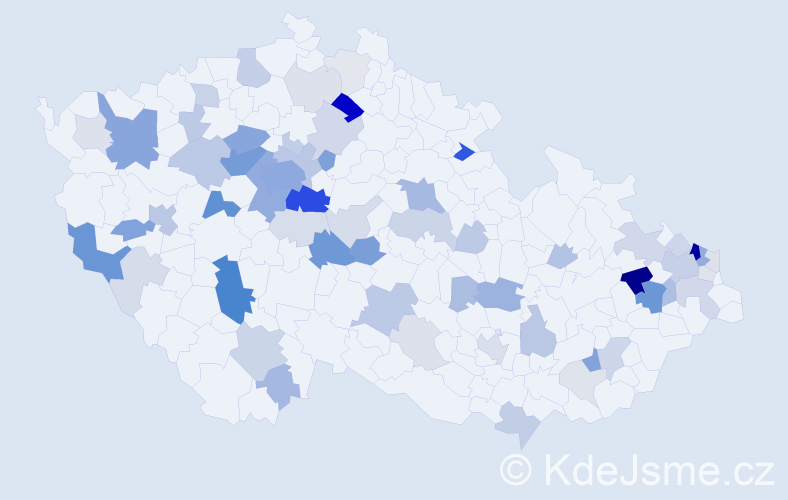 Příjmení: 'Černická', počet výskytů 218 v celé ČR