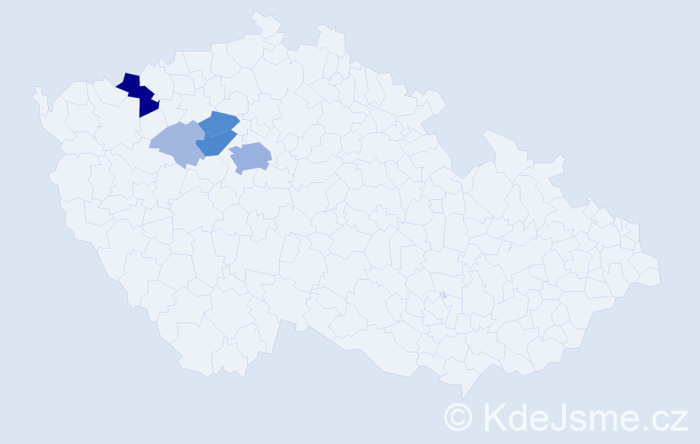Příjmení: 'Lintymer', počet výskytů 26 v celé ČR