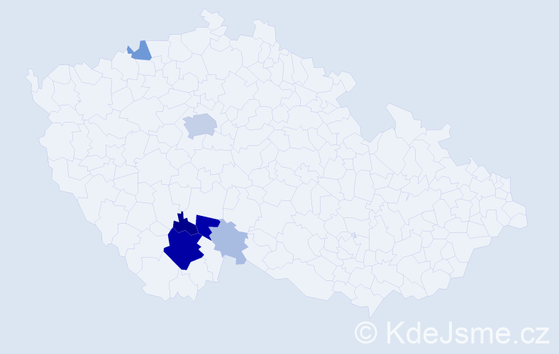 Příjmení: 'Kasanda', počet výskytů 32 v celé ČR