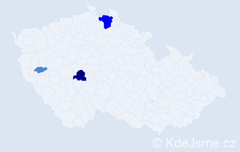 Příjmení: 'Dikun', počet výskytů 6 v celé ČR
