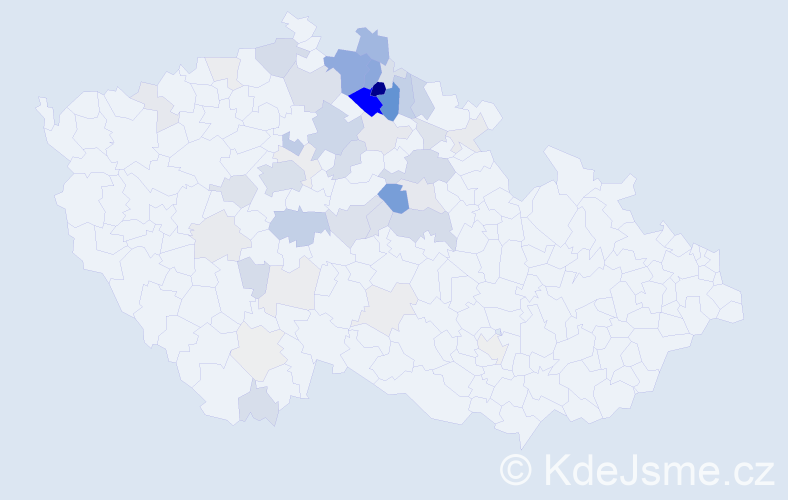Příjmení: 'Nejedlová', počet výskytů 179 v celé ČR
