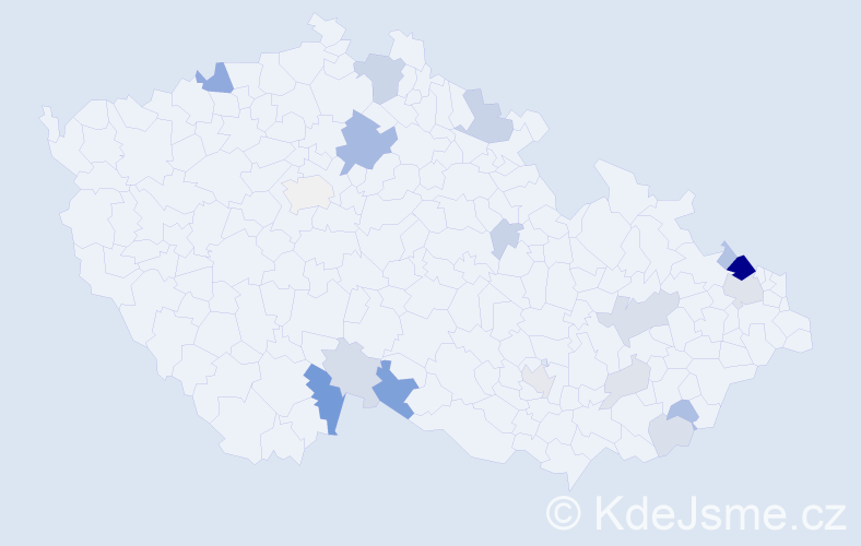 Příjmení: 'Meisel', počet výskytů 47 v celé ČR