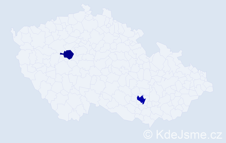 Příjmení: 'Freyburg', počet výskytů 5 v celé ČR