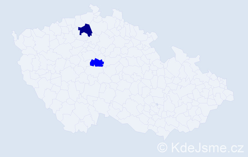 Příjmení: 'Sviantek', počet výskytů 3 v celé ČR
