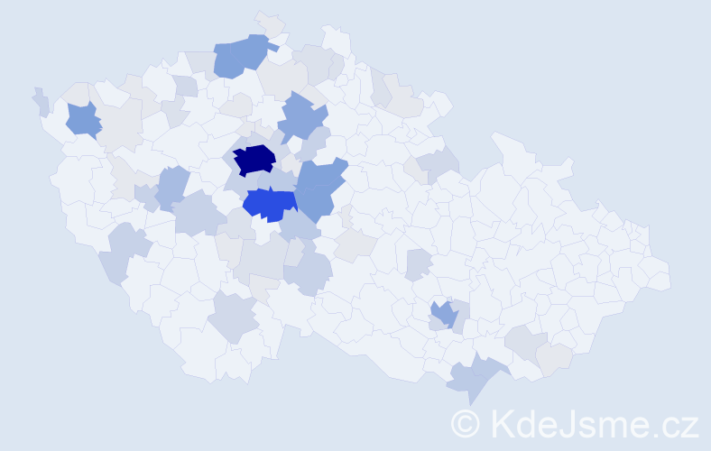 Příjmení: 'Polesná', počet výskytů 266 v celé ČR