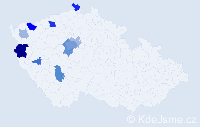 Příjmení: 'Rothe', počet výskytů 36 v celé ČR