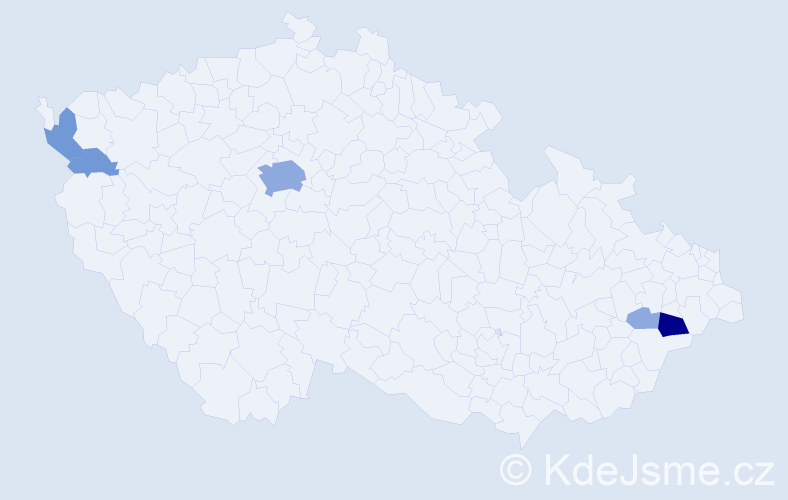 Příjmení: 'Pisárik', počet výskytů 12 v celé ČR