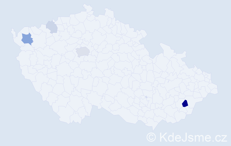 Příjmení: 'Zechnerová', počet výskytů 12 v celé ČR