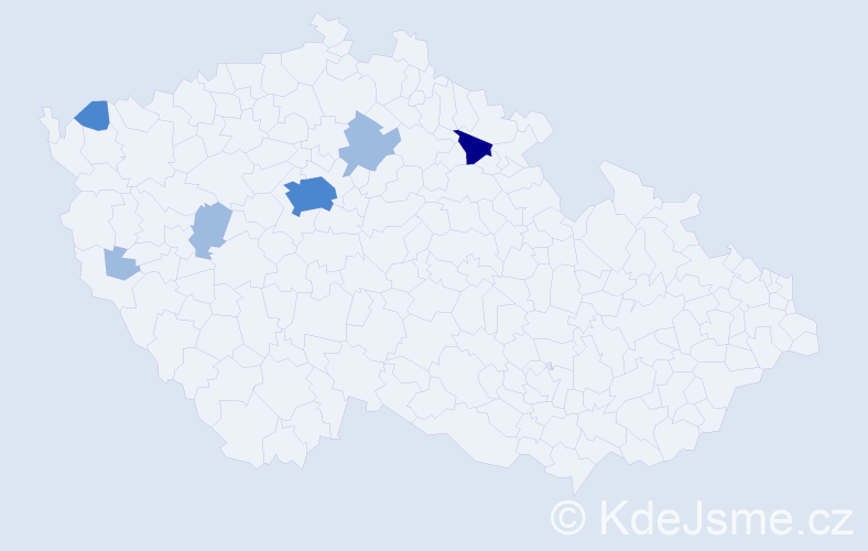 Příjmení: 'Funfera', počet výskytů 11 v celé ČR