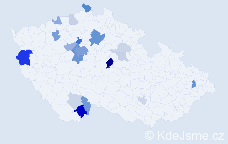 Příjmení: 'Loukotka', počet výskytů 56 v celé ČR