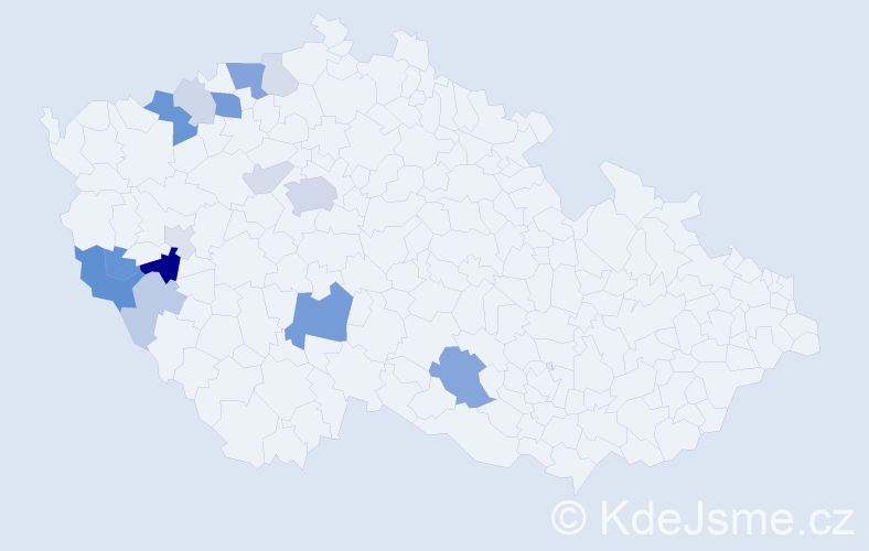 Příjmení: 'Aulík', počet výskytů 39 v celé ČR