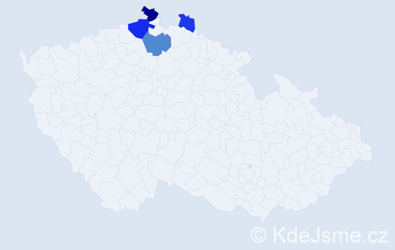 Příjmení: 'Gyečuková', počet výskytů 8 v celé ČR