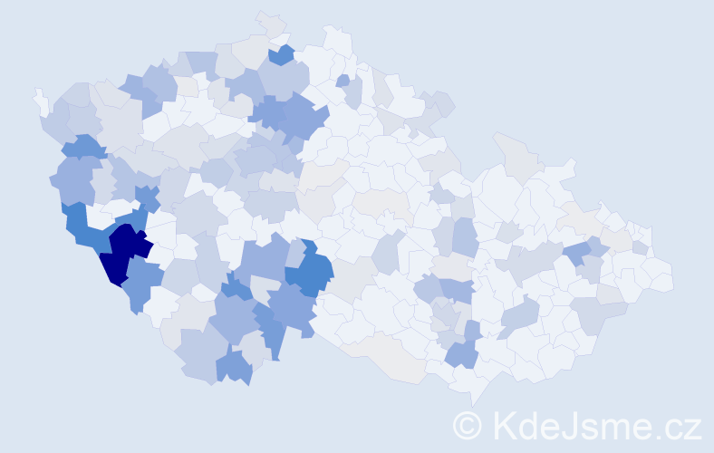 Příjmení: 'Mazancová', počet výskytů 555 v celé ČR