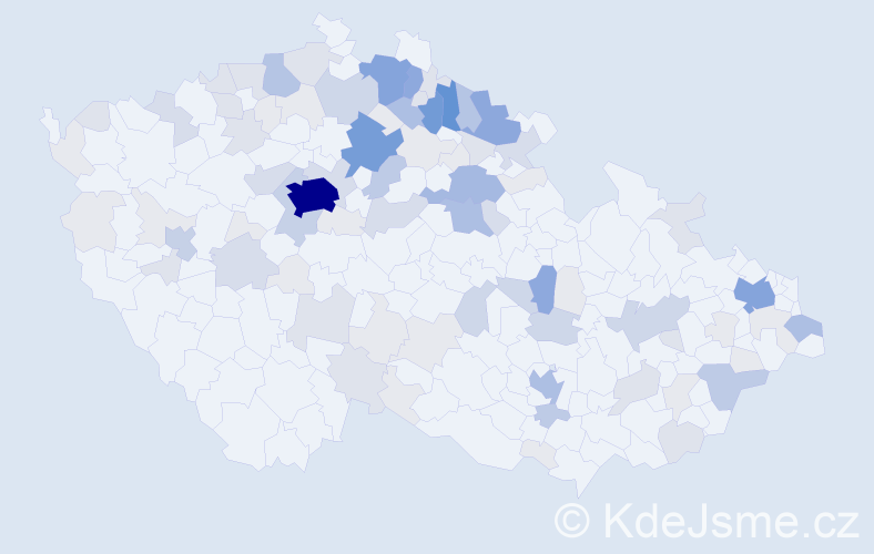 Příjmení: 'Skalská', počet výskytů 358 v celé ČR