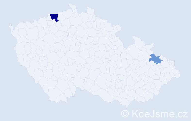 Příjmení: 'Schiesserová', počet výskytů 4 v celé ČR
