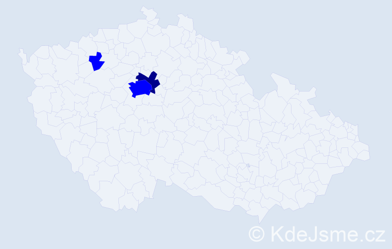 Příjmení: 'Mixtajová', počet výskytů 4 v celé ČR
