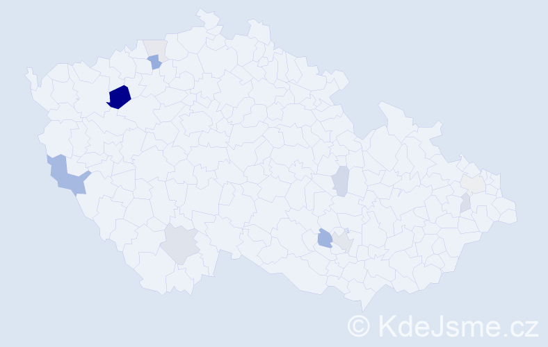 Příjmení: 'Reininger', počet výskytů 24 v celé ČR