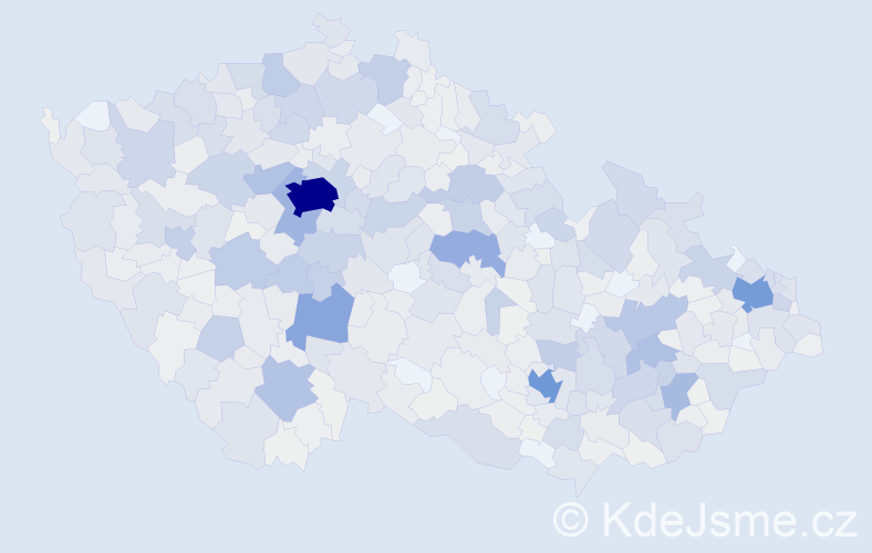 Příjmení: 'Mrázek', počet výskytů 3483 v celé ČR