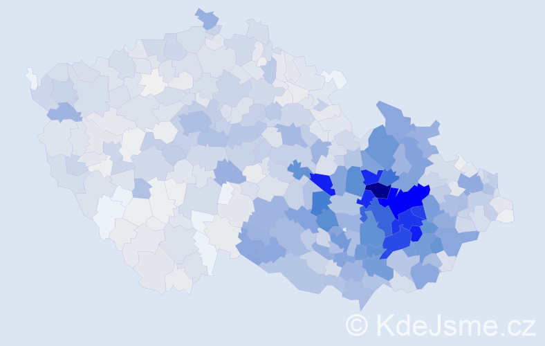 Příjmení: 'Navrátil', počet výskytů 8242 v celé ČR