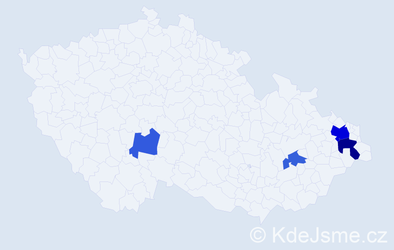 Příjmení: 'Chromulák', počet výskytů 8 v celé ČR