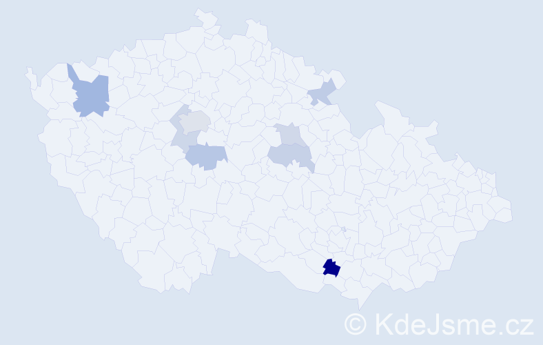 Příjmení: 'Scheer', počet výskytů 13 v celé ČR