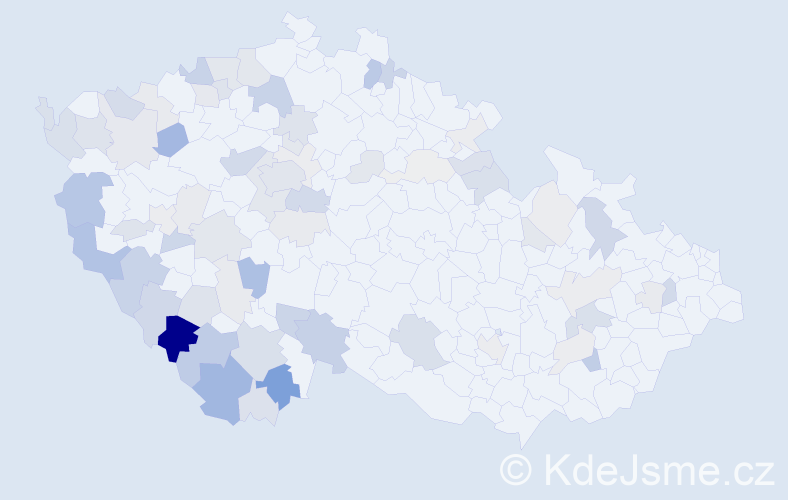Příjmení: 'Fleischmannová', počet výskytů 205 v celé ČR