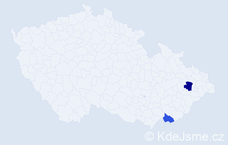 Příjmení: 'Muszynská', počet výskytů 6 v celé ČR