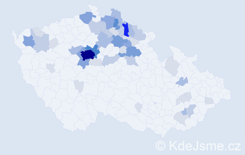 Příjmení: 'Machačka', počet výskytů 149 v celé ČR