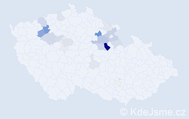 Příjmení: 'Rolc', počet výskytů 67 v celé ČR