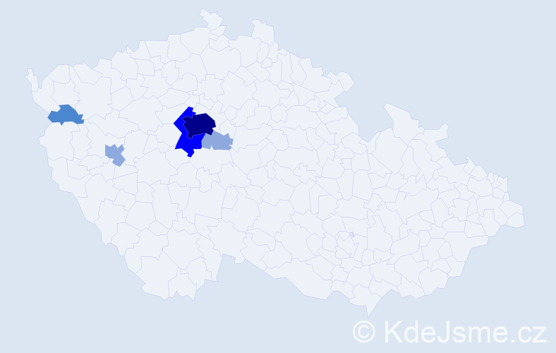Příjmení: 'Flusser', počet výskytů 13 v celé ČR