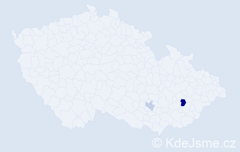 Příjmení: 'Rauko', počet výskytů 2 v celé ČR