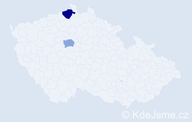 Příjmení: 'Fendyk', počet výskytů 3 v celé ČR