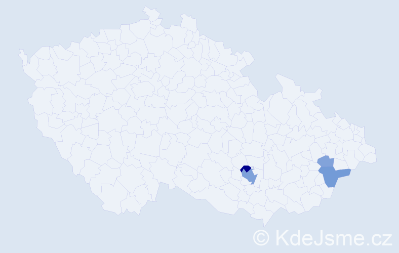 Příjmení: 'Gehringer', počet výskytů 11 v celé ČR