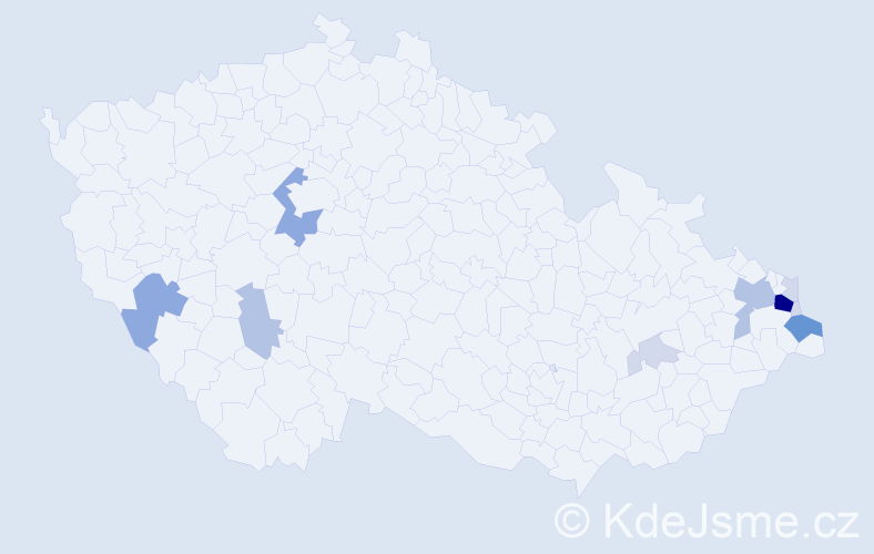 Příjmení: 'Farny', počet výskytů 37 v celé ČR