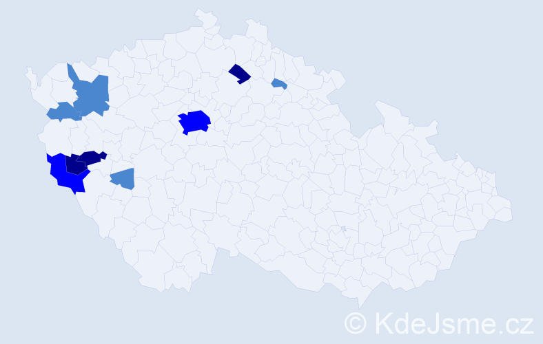 Příjmení: 'Cenefelsová', počet výskytů 17 v celé ČR