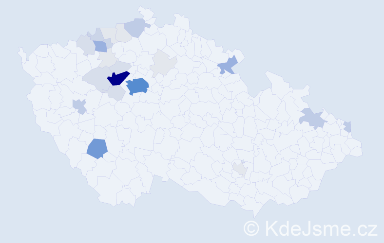 Příjmení: 'Tyburec', počet výskytů 120 v celé ČR