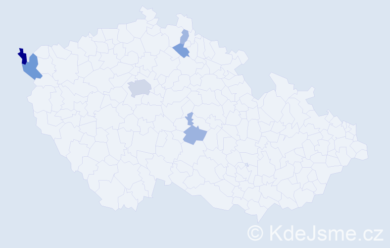 Příjmení: 'Emmerling', počet výskytů 12 v celé ČR