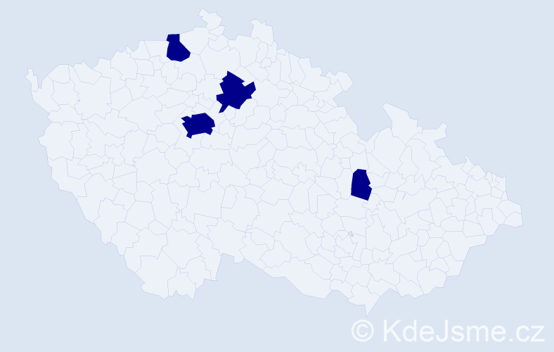 Příjmení: 'Fuentes', počet výskytů 4 v celé ČR