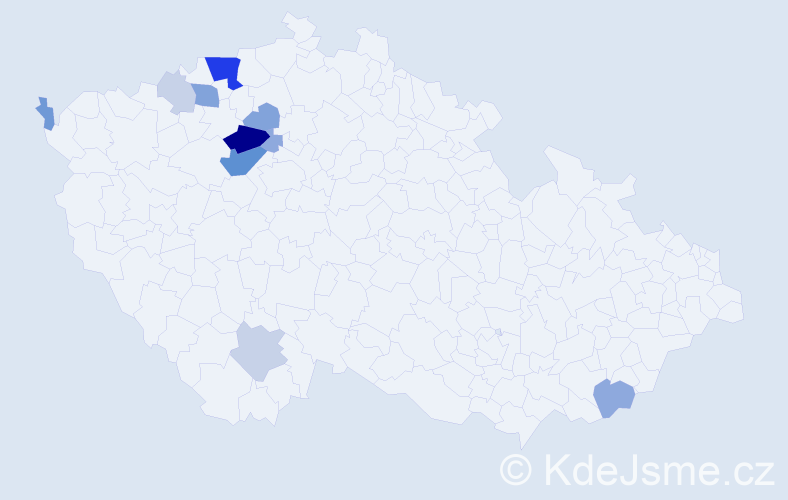 Příjmení: 'Klemptová', počet výskytů 41 v celé ČR