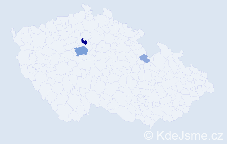 Příjmení: 'Prejsa', počet výskytů 10 v celé ČR