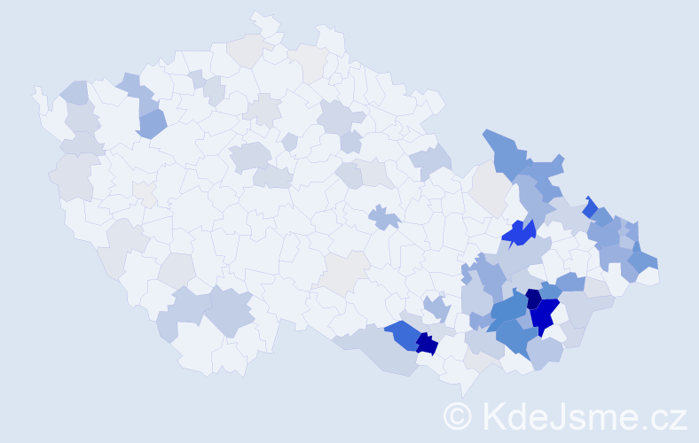 Příjmení: 'Adamík', počet výskytů 397 v celé ČR