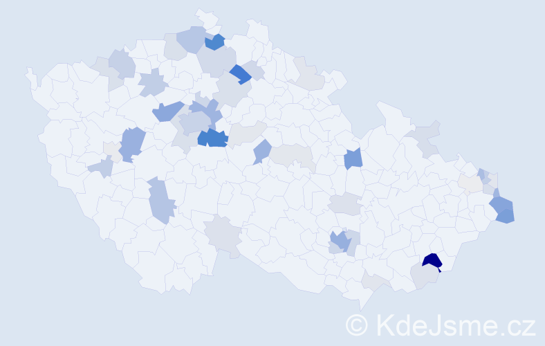 Příjmení: 'Luka', počet výskytů 156 v celé ČR