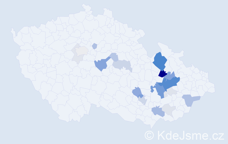 Příjmení: 'Talanda', počet výskytů 79 v celé ČR