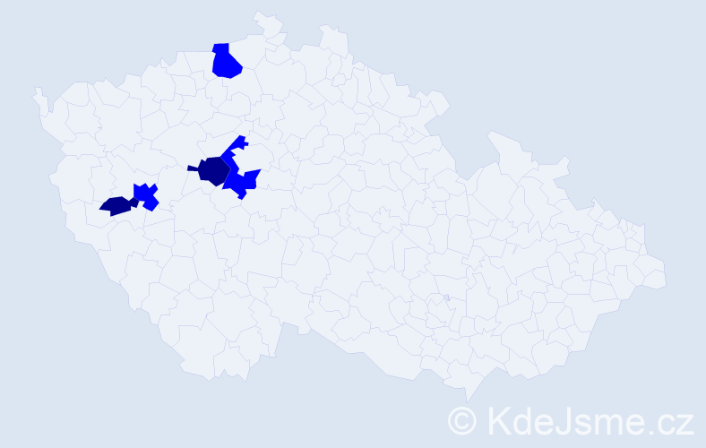 Příjmení: 'Nainar', počet výskytů 7 v celé ČR