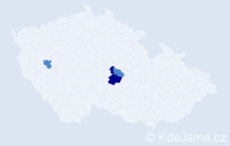 Příjmení: 'Klečanská', počet výskytů 21 v celé ČR