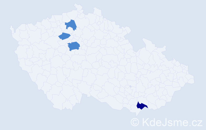 Příjmení: 'Beťková', počet výskytů 11 v celé ČR