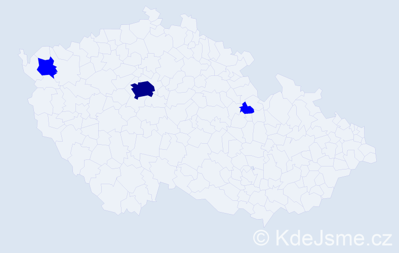 Příjmení: 'Bertelman', počet výskytů 4 v celé ČR