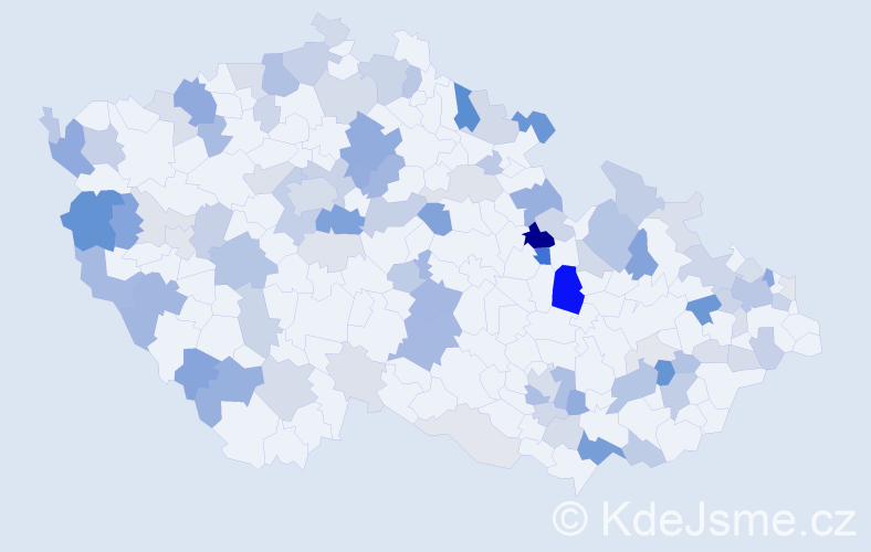 Příjmení: 'Blaško', počet výskytů 269 v celé ČR
