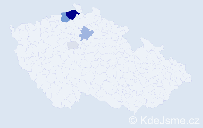 Příjmení: 'Rogozinský', počet výskytů 10 v celé ČR